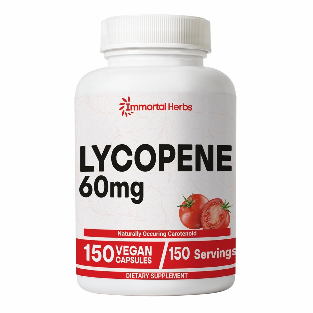 男性60mg、150のカプセルのためのLycopeneの補足、皮のための自然なトマトのエキスの粉、中心及び免疫サポート、100%のベジルコブのLycopeneのコンプレックス、非GMOおよびグルテンフリーのCarotenoidの補足