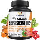 Berberine HClの補足、Ceylonのシナモンおよびターメリックのカプセル、緑茶およびビターのメロンのカプセル - 2か月の供給のための120のカプセル