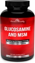 Divine Bounty Glucosamine Sulfate Supplement (2000mg per Serving) with MSM - 240 Small Vegetarian Capsules - No Shellfish or Harmful Additives