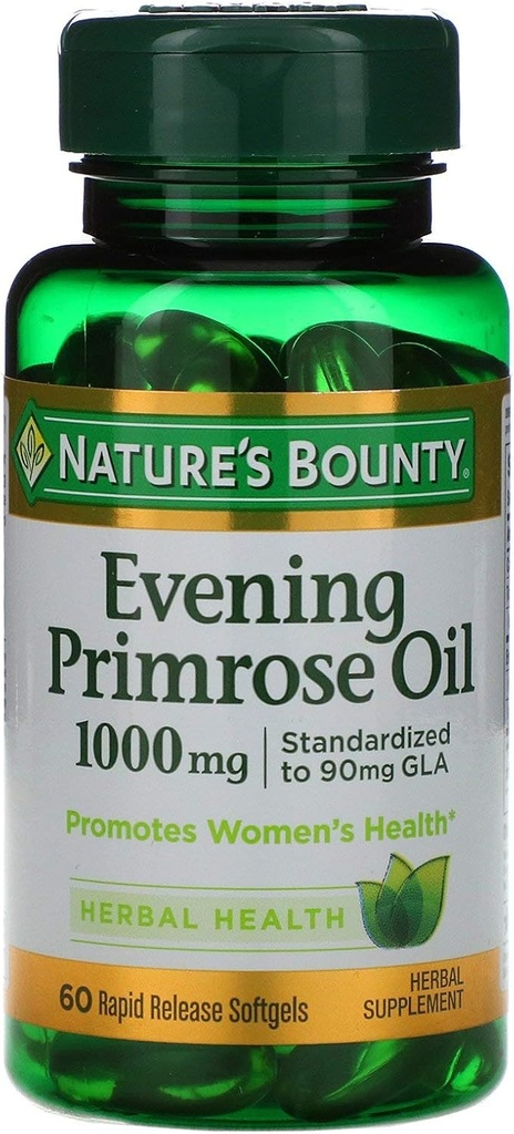 Nature's Bounty Evening Primrose オイル1000 mg - 60 Rapid Release Softgels