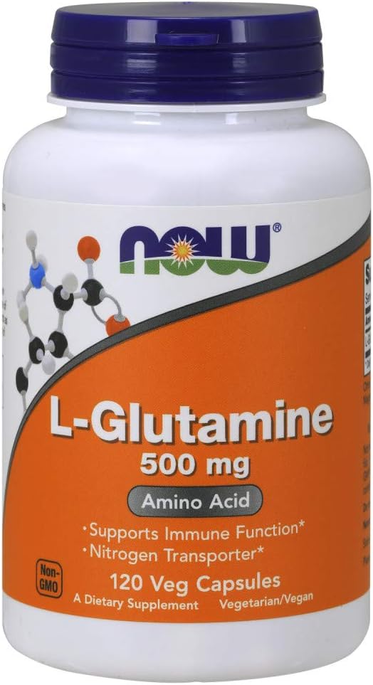 NOWの食糧Lグルタミン500mg - 120のct (2のパック)
