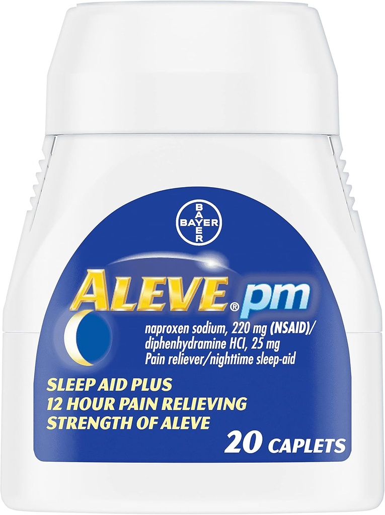 PMの痛みのRelieverの夜間睡眠援助のカプレット、20のea (パッケージ4)