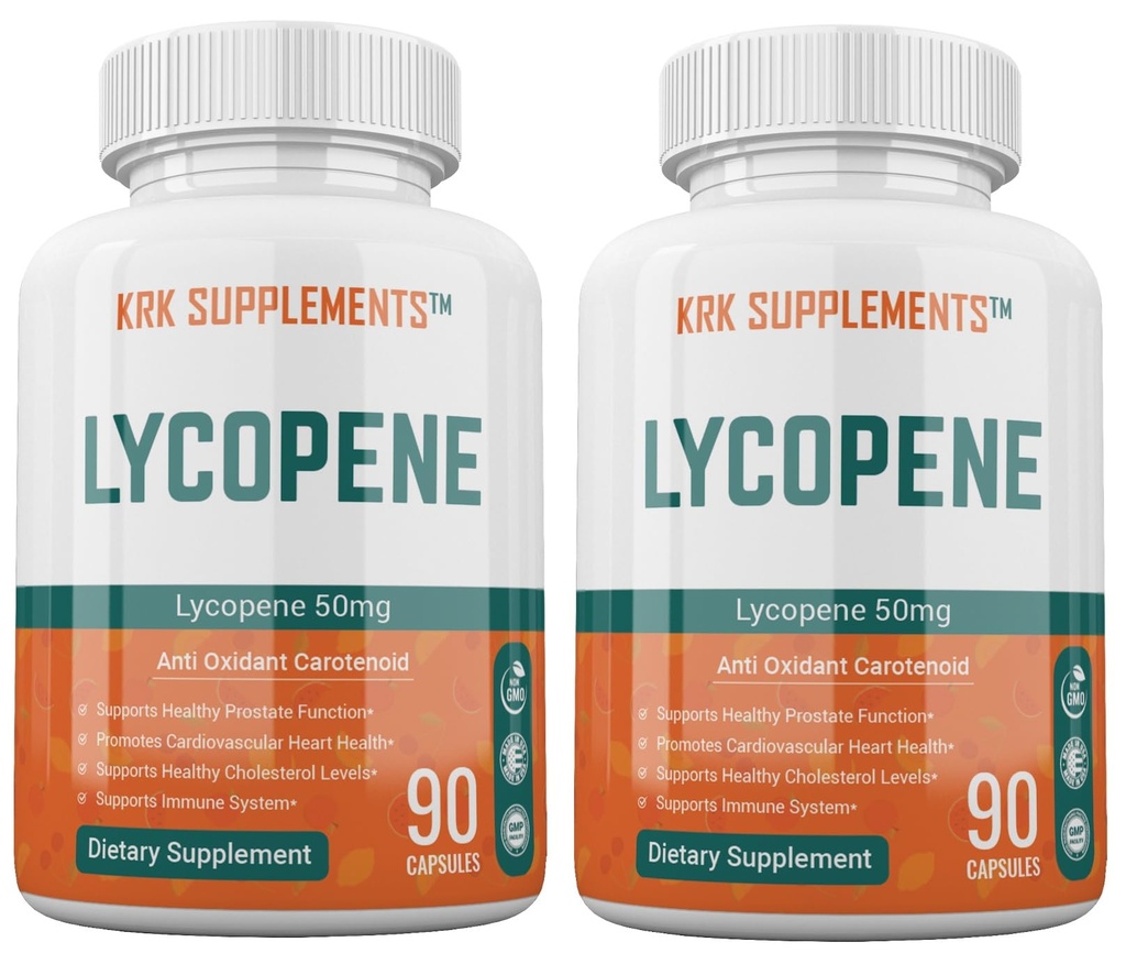 2本のびんLycopene 50mg 180の合計のカプセル
