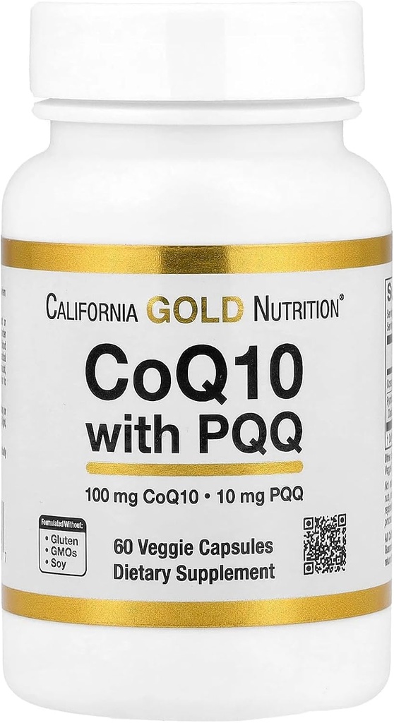 PQQ、100のmgの湖のアベニューの栄養のCoQ10、60の野菜のカプセル