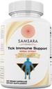 Samsara Herbs Tick Immune Support - Japanese Knotweed, Cats claw, Andrographis, Cryptolepis, Sarsaparilla, Resveratrol, Tick Bite Support 240 Capsules