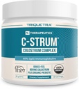 C-Strum® 有機ホウ素コロストラムパウダー、60% igG、ファーストミルク、グラスフェッド、マックス強度コロストラムサプリメントドイツ乳牛 - ガット、免疫、スキン&ヘアサポート(60サービング)