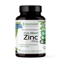 エメラルドラボ亜鉛25mg - 免疫サポート、消化の健康、酸化ストレスサポート - 亜鉛ビスグリシン - ビーガン&グルテンフリー - 90野菜カプセル