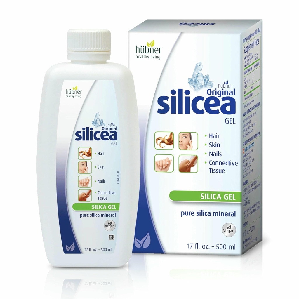 Hubner オリジナルのシリサゲル 17 fl oz / 500 ml 髪、皮膚、爪、およびコネクティブ ティッシュ、純粋なコロイド シリカゲル フォーミュラ、無添加または防腐剤