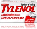 TylenolのRegの強さ100'Sのサイズ100ct Tylenol 325のMgの規則的な強さの苦痛Reliever