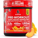 Six Star Pre-Workout Explosion, Peach Mango (30 Servings) - Preworkout Energy Powder Supplement for Men & Women - Pre Workout Drink Mix with Creatine & Beta Alanine - Sports Nutrition Products