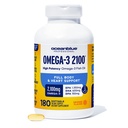 Oceanblue Professional Omega-3 2100 – 180 ct – 高機能EPA、DHA、DPA – ワイルドキャッチ – オレンジ味 (90 味)