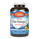 Carlson Elite Omega-3 Gems, 1600mg Omega-3s with EPA & DHA, ワイルドキャッチ ノルウェーの魚油, レモン風味, 90 Softgels