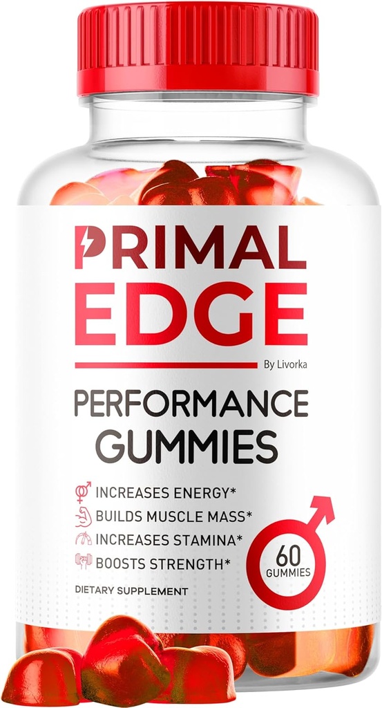 Primal Edge Mens Gummies, Primal Edge, Primal Edge Gummies, Primal Edge Advanced Formula Gummies, Primal Edge Supplement Gummy, PrimalEdge Support Supplement Gummies, 60 Gummies for 1 Month