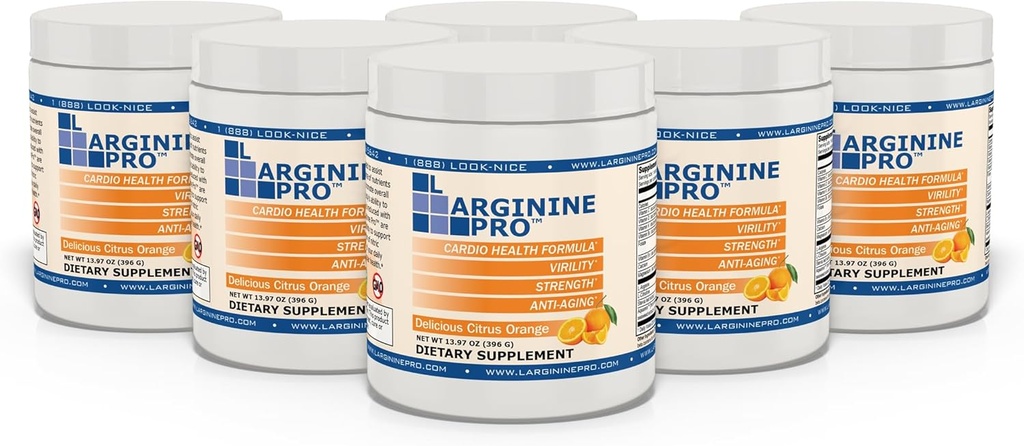 L-ARGININE PRO | 5,500mg L-Arginine Plus L-Citrulline 1,100mg オレンジパウダー ドリンク ミックスサプリメント 窒素酸化物産出量増加