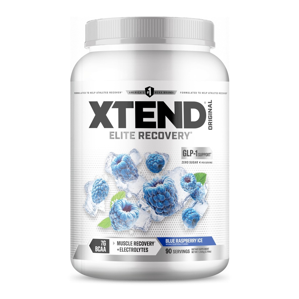Xtend XTEND 元の BCAA の粉 7g BCAA および 2.5g L グルタミン、砂糖の人の及び女性のためのアミノ酸が付いている自由なポストのワークアウト筋肉回復飲み物、90 のサービング
