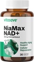 Vitasave NiaMax NAD + サプリメント – カプセルあたり300mg Niacinamide Riboside – エネルギー、健康的な老化とメタボリック機能のための高周波NAD +プレカーサー – ビーガン, 非GMO, グルテンフリー (30カプセル)
