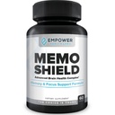 MemoShield Brain Health Supplement - ライオンのマネ、Bacopa Monnieri、およびGinkgo Biloba - 認知機能と脳の健康フォーミュラ - 60カプセル