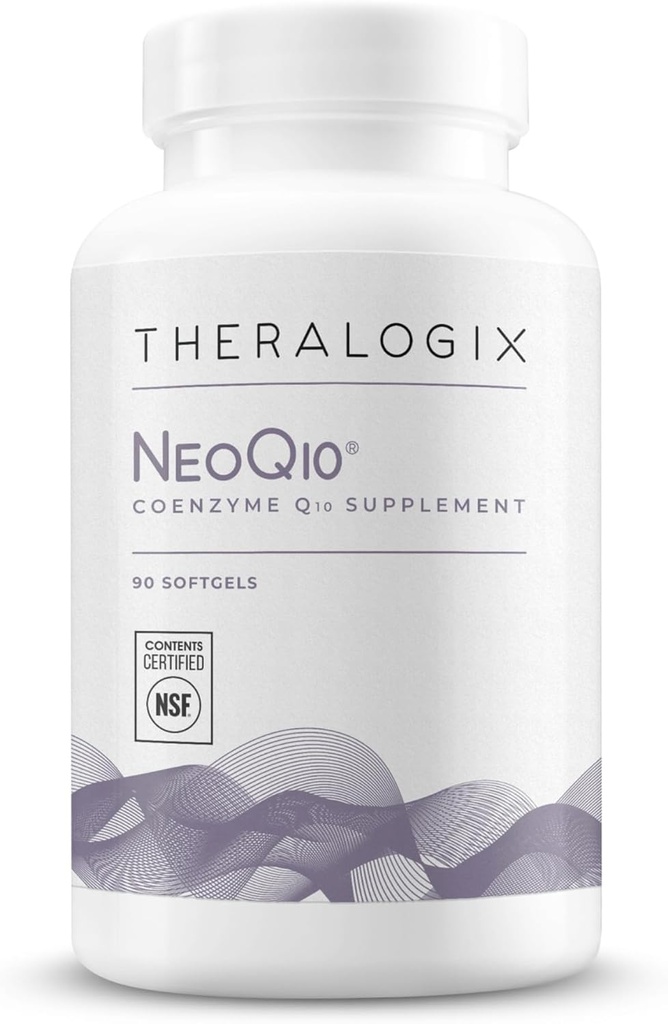 Theralogix NeoQ10 Coenzyme Q10補足 - 心の健康と豊饒サポート - CoQ10 男性と女性のための豊饒サプリメント* - NSF認定 - 90 Softgels(90日の供給)