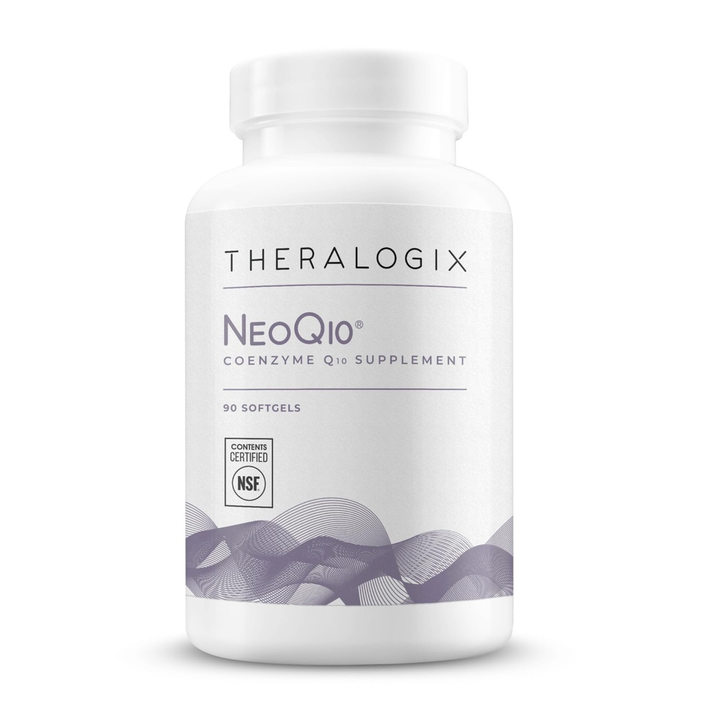 Theralogix NeoQ10 Coenzyme Q10補足 - 心の健康と豊饒サポート - CoQ10 男性と女性のための豊饒サプリメント* - NSF認定 - 90 Softgels(90日の供給)