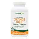 NaturesPlusオレンジジュース - 60のChewableタブレット - 1000mgビタミンC - 高機能免疫サポートサプリメント、抗酸化剤 - ビーガン、グルテンフリーグルテンフリー - 60のサービング