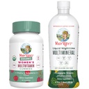 女性向けMaryRuthのMultivitamin Gummies(チェリー&ラズベリー)&Liquid Nighttime Multimineral(パイナップル) | クリーンラベルプロジェクト Verified® | ヴィーガン | 美容・就寝ルーチン・健康全般