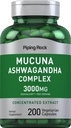 ピッピングロック マグナ アシュワガンダ 3000mg | 200カプセル | 男女別総合エキスサプリメント | ベジタリアン・非GMO・グルテンフリー