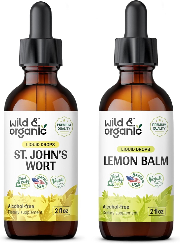ワイルド&オーガニックセントジョンズワートチンチャー2 fl oz&レモンバームチンチャー2 fl oz