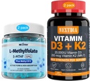 ビタミンD3 20,000 IU + K2(MK7) 200mcg、L-MethylFolate 15mg及びメチルB12のガミー