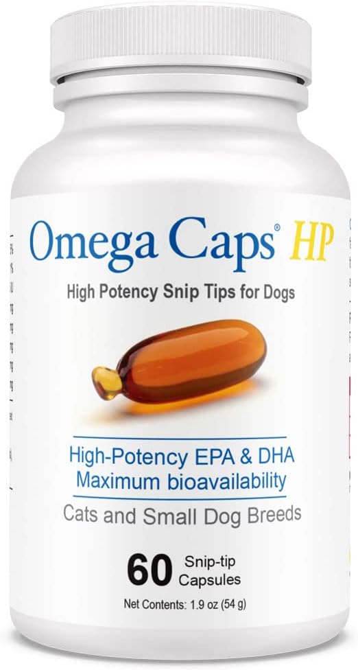 Omegaは猫および小さい犬の高い効力EPAおよびDHAの最高のBioavailabilityの魚油の補足の餌のためのHPのスニップの先端を米国の皮のコートの接合箇所および中心の健康60のカプセルで形作られたおおまかでおおいます