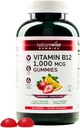 NatureWiseビタミンB12大人のためのグミー、1000 mcg - イチゴレモン風味 - 毎日エネルギー、精神的な明快さ、認知機能をサポート - ビーガン、グルテンフリー、非GMO - 180カウント[3ヶ月の供給]