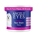ANGELS の EYES Gentle Tear Stain & Pet Eye Wipes for All Dogs & Cats Textured Grooming Wipes Discharge & Mucus, Tear Stains を削減, Aloe & Chamomile と Hypoallergenic, 100ct