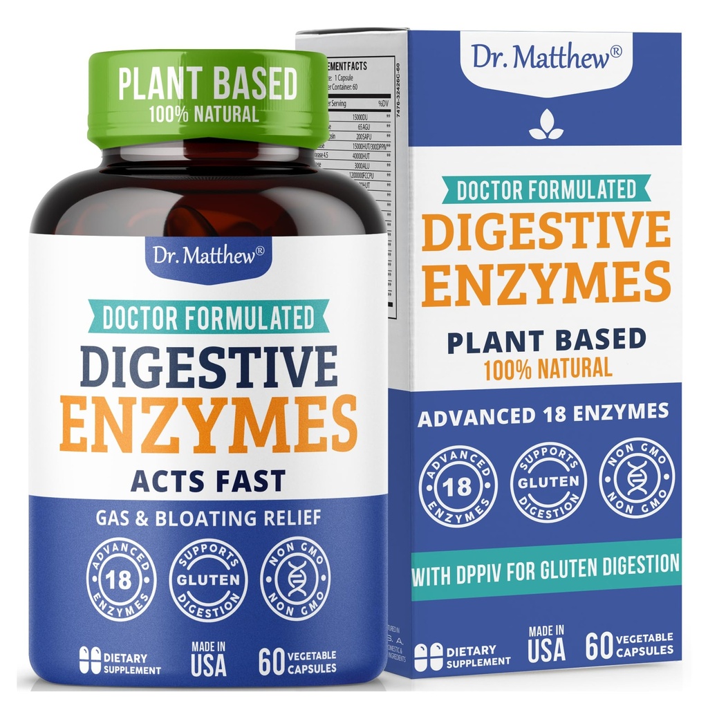 Lactase Lipase Amylase Bromelainの女性及び人の最もよい消化器系酵素。 消化および消化器の健康のための酵素。 女性と男性のためのガスとブロッキング救済。 胆嚢酵素&サプリメント。