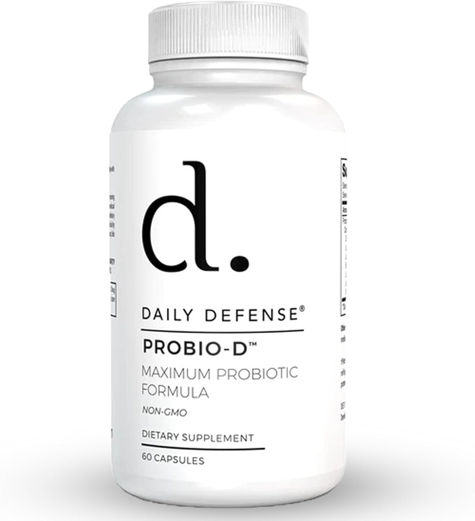 プロバイオティック免疫サポートサプリメント - 便秘とガスを持つ男性のための毎日のプロバイオティクス - 女性のための消化とブロッキングサプリメント&プロバイオティクス - 60カプセル、PROBIO-D