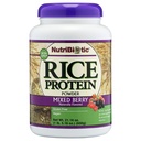 NutriBiotic - 混合ベリーライスプロテイン、1 Lb 5 Oz(600g) | 低炭水化物、ケトフレンドリー、ビーガン、生タンパク質パウダー | 成長&化学、GMOまたはグルテンフリーで処理 | 消化しやすい&栄養素リッチ