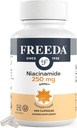 Freeda Niacinamide - ビタミンB3 Niacinamide 250mg - ベジタリアンノーフラッシュナイアシンフォーミュラ - B3ビタミンナイアシンアミドサプリメント - NiacinフラッシュフリーナイアシンサプリメントビタミンB3ニコチンアミド、500カプセル