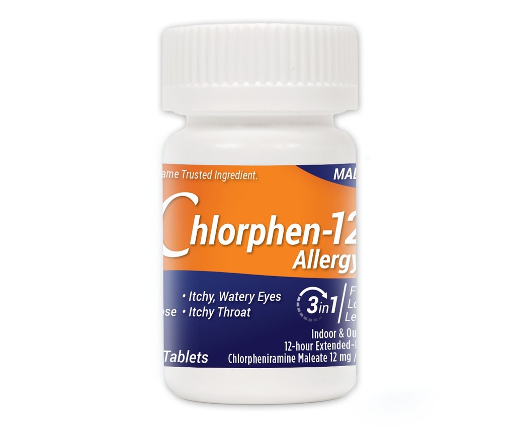 ChlorpheniramineのMalateの延長解放、12のMg、60のタブレット