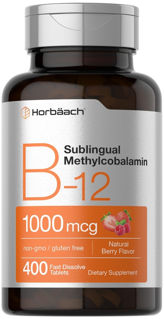 ホアバッハビタミンB12 1000 mcgの皮下剤 | 400 速い分解のタブレット | 女性と男性のための Methylcobalamin の補足 | 果実味 | 完全菜食主義者の、非GMOおよびグルテンフリー