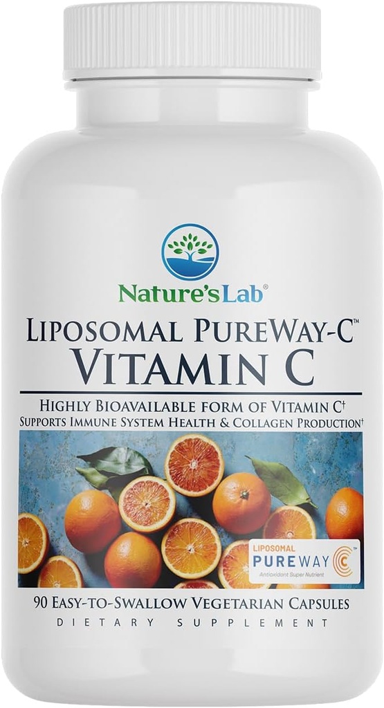 Nature's Lab Liposomal PureWay-C®ビタミンC - 免疫健康とコラーゲン生産をサポート* - 90カプセル