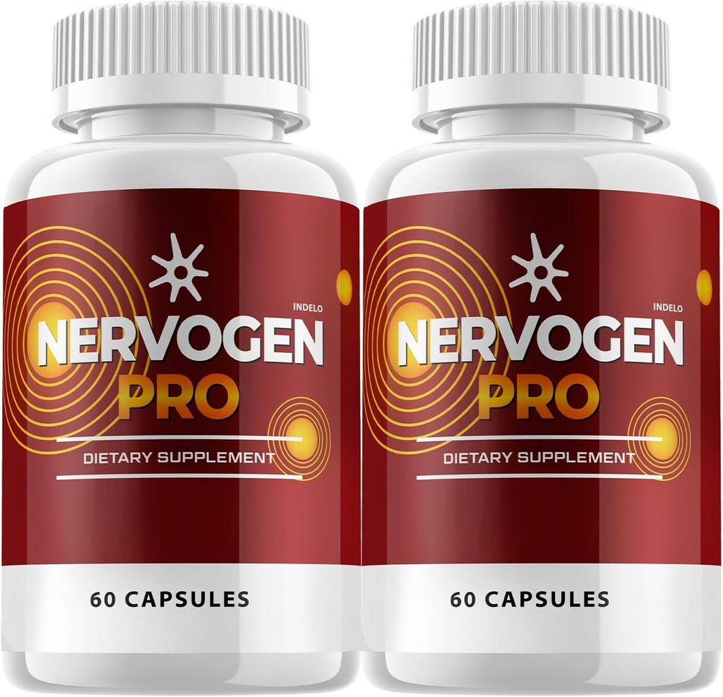 (2 Pack) Nervogen Pro Capsules, Nervogen Pro for Neuropathy Capsules, Nervogen Pro Advanced Formula Dietary Supplement, Vitamin C Zinc Enhanced - Nervogen Pro Reviews (120 Capsules)