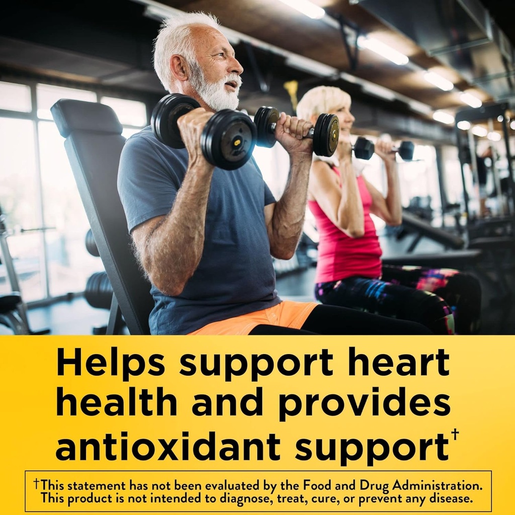 Nature Made CoQ10 100mg with Black Pepper Extract for Enhanced Nutrient Absorption, Dietary Supplement for Heart Health Support, 30 Softgels, 30 Day Supply (Pack of 2)