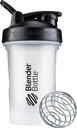 BlenderBottle クラシック V2 シェーカー ボトル パーフェクト のために プロテインシェイクスアンドプレワークアウト, 20-Ounce, クリア/ブラック