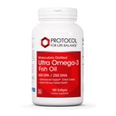 プロトコル超オメガ-3-500mg EPA&250mg DHA - 脳サポート、心臓&神経系健康のための魚油* - EPA DHAオメガサプリメント - 非GMO&ハラール - 180ソフトゲル