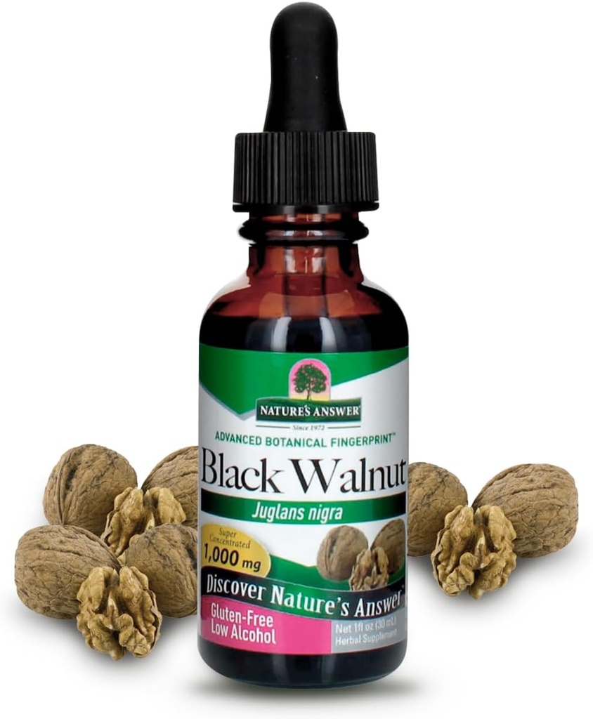 Nature's Answer Black Walnut with Organic アルコール 1Fluid Ounce