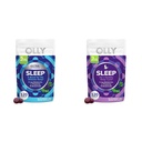 OLLY余分強さ(5mg)及び規則的な強さ(3mg)のメラトニンはL-テアニン、120の計算のBlackBerryの味とグミを眠ります