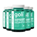 Goli Nutritional Supplement、Pre + Post + Probiotics Gummy - 300カウント - 世界初3イン1グルテンフリー、ビーガン、非GMO、およびゼラチンフリー。