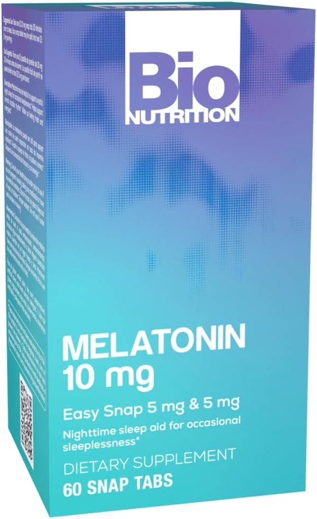 生物栄養のMelatonin 10のMgのタブレット、60の計算