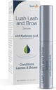 Hyalogic HA Lush LashとBrow Serum with Hyaluronic Acid、Argan Oil、KGFTM for Lashes & Brows Conditioning - 0.17 オーアンス