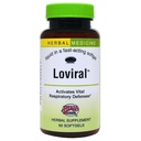 ハーブ、等。 Loviral - 呼吸器防衛&サポートのための肺の健康の補足 - Lomatium、Pelargonium及びOSHA -グルテンフリー- 60のSoftgels (60のサービング)の草の補足