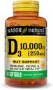 MASON NATURAL D 3 10,000 Iu Softgels, 30 カウント