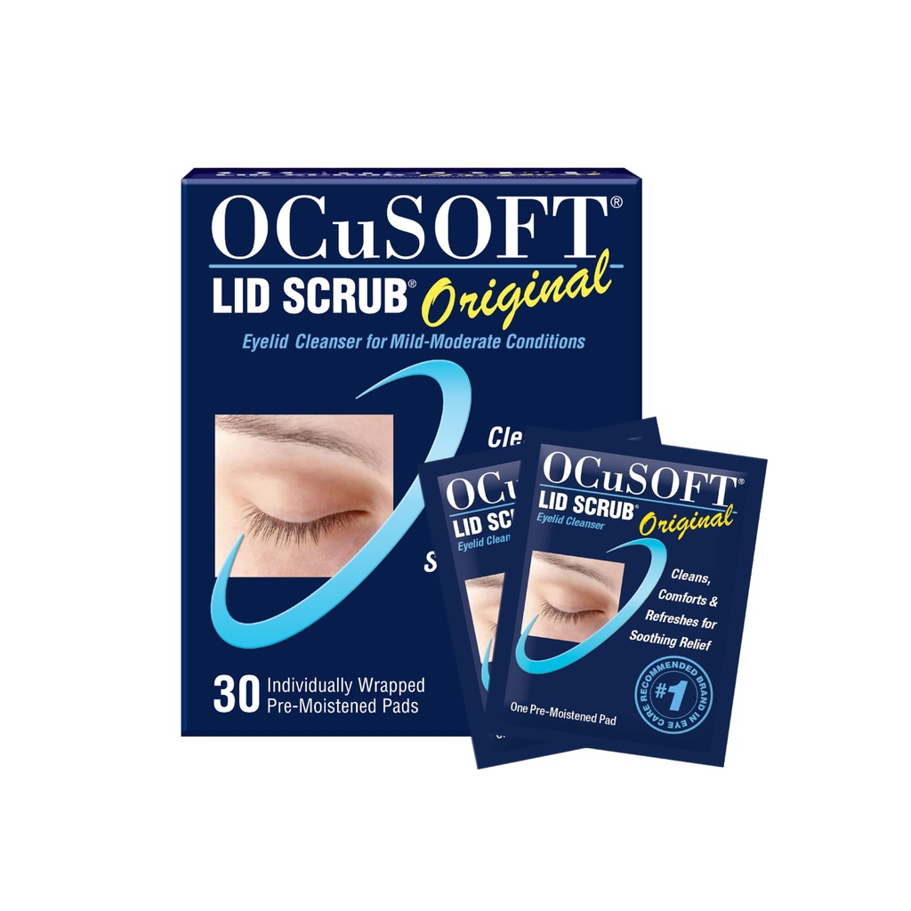 OCuSOFTのふたは元のまぶたの洗剤を- Mild のための前固定されたまぶたのワイプ-瞼の洗剤をきれいにし、慰め及び soothe はまぶた- 30 の計算-取消します